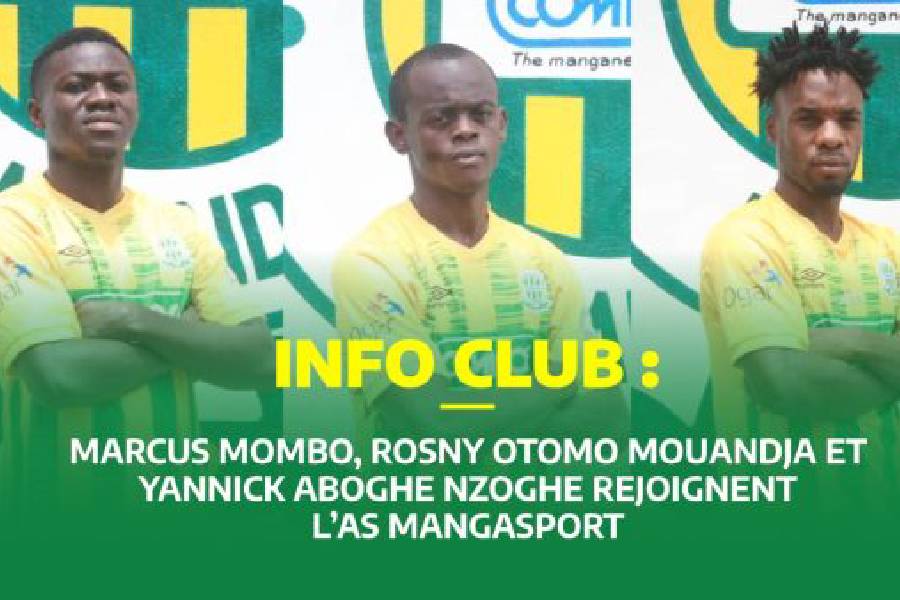 Marcus Mombo, Yannick Aboghe Nzoghe et Otomo Mouandja Rosny