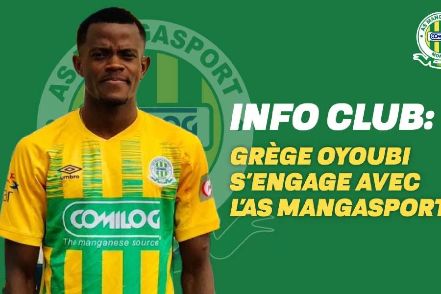 L’AS Mangasport officialise l’arrivée de Grège Oyoubi